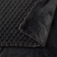 Elior Textured Faux Fur Throw